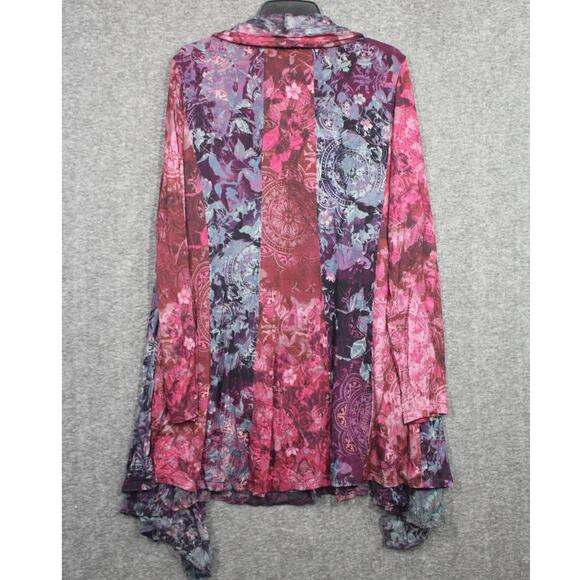 SOFT SURROUNDINGS Ballia Soft Stretch Jacket Top Purple Size XL - Picture 2 of 5